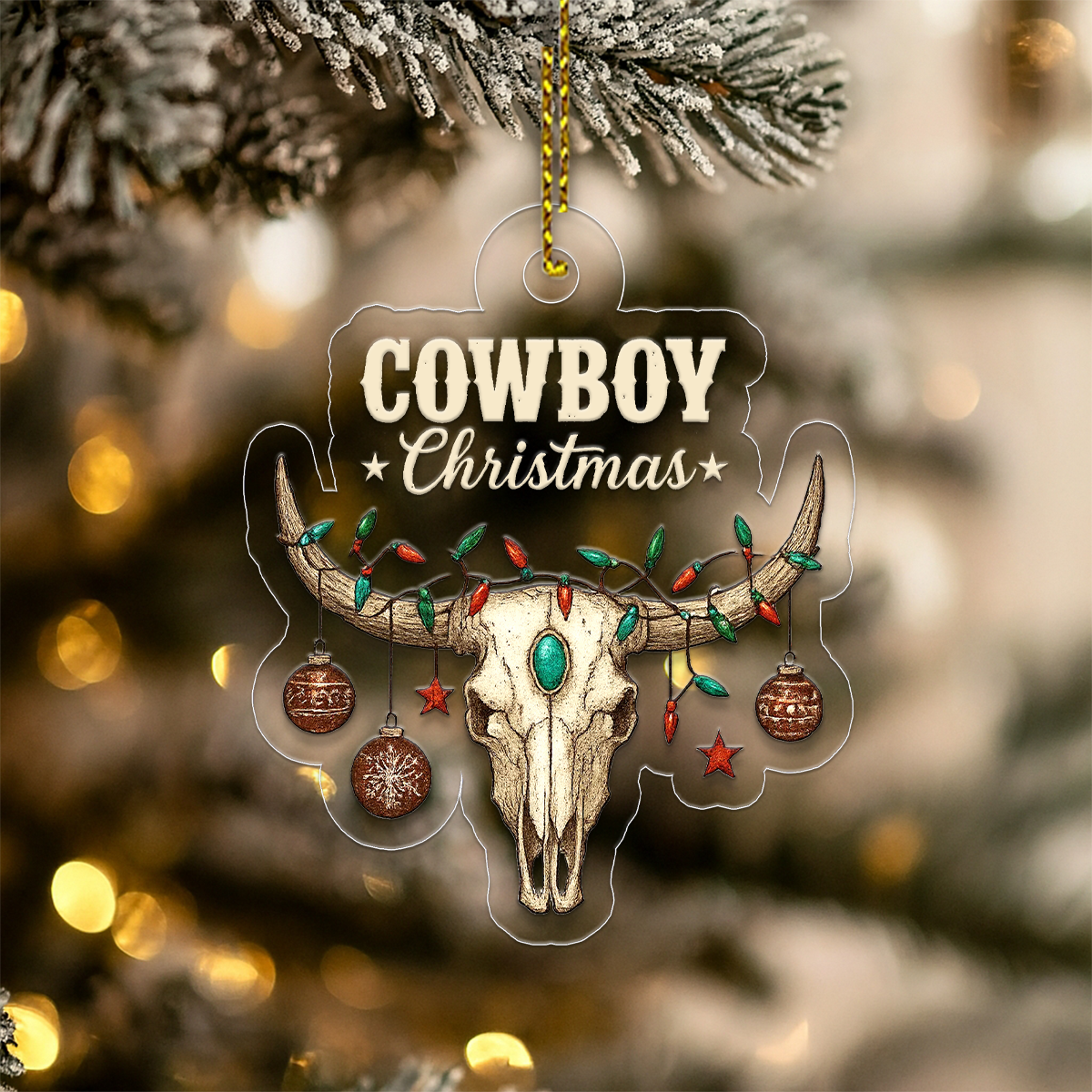 Custom Name Cowboy Christmas