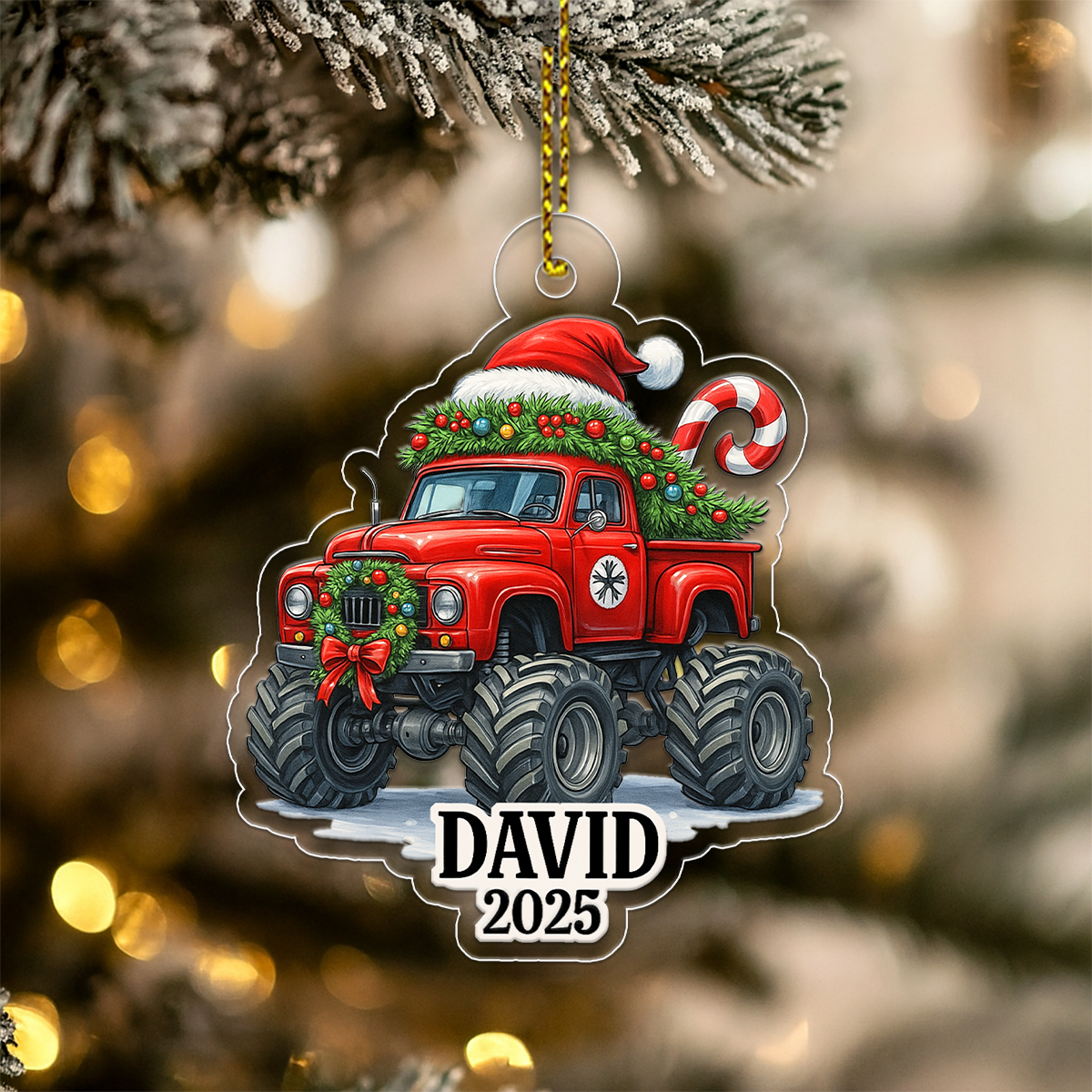 Custom Name Monster Truck Car