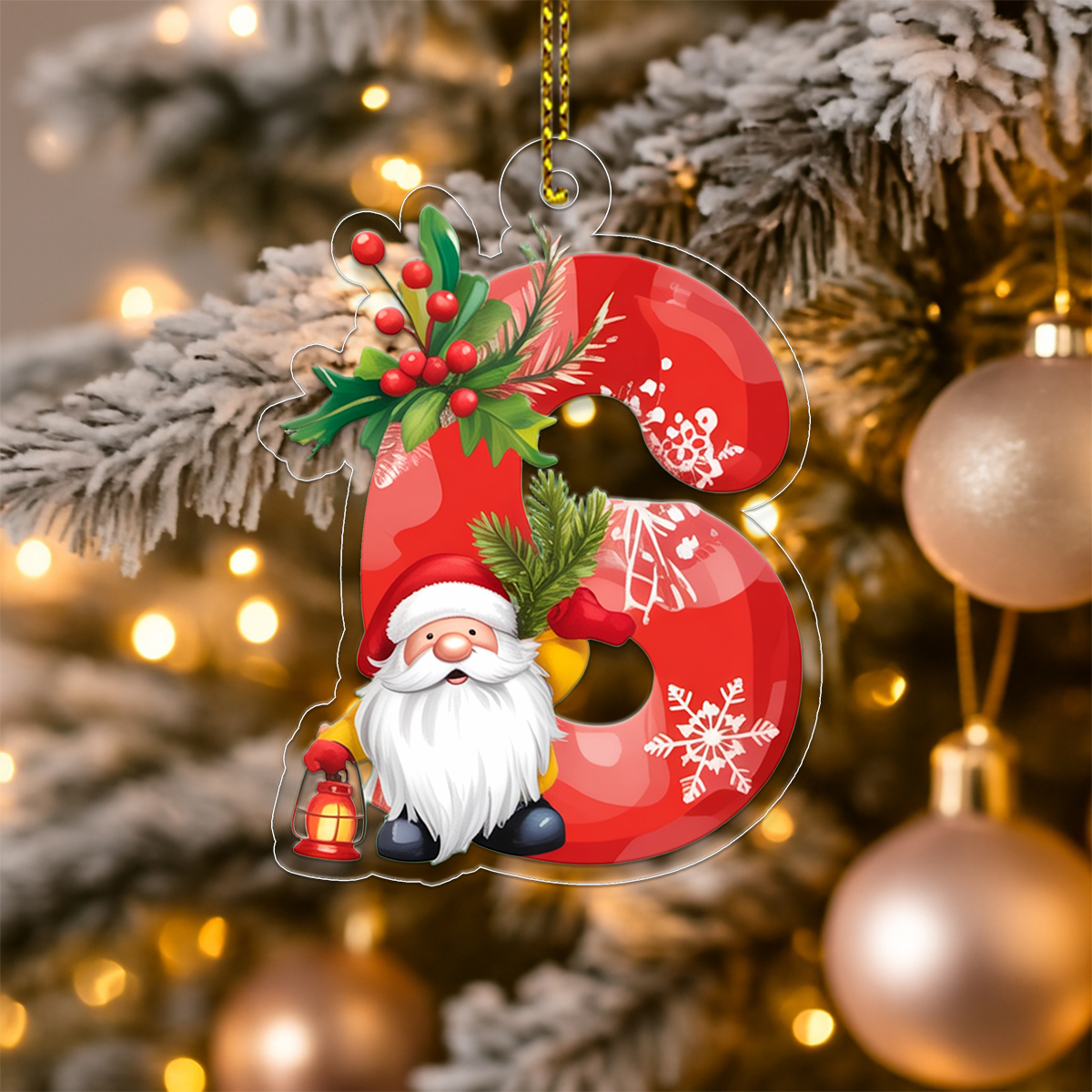 Letter G Acrylic Ornament 1 Acrylic Ornament Christmas Gift