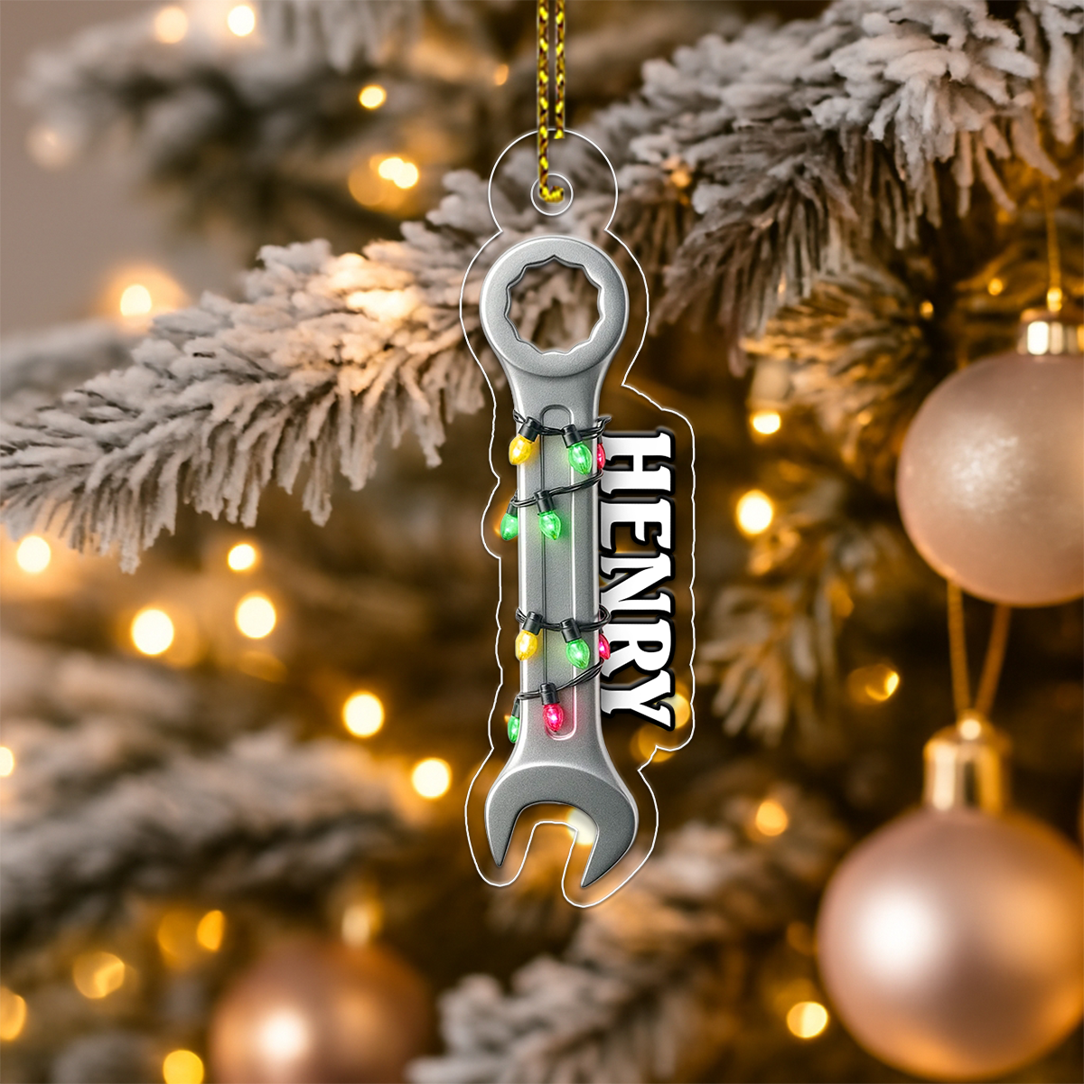 Custom Name Wrench Plumber Christmas For Handyman
