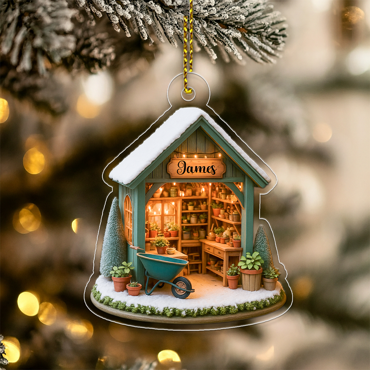 Custom Name Gadener Christmas