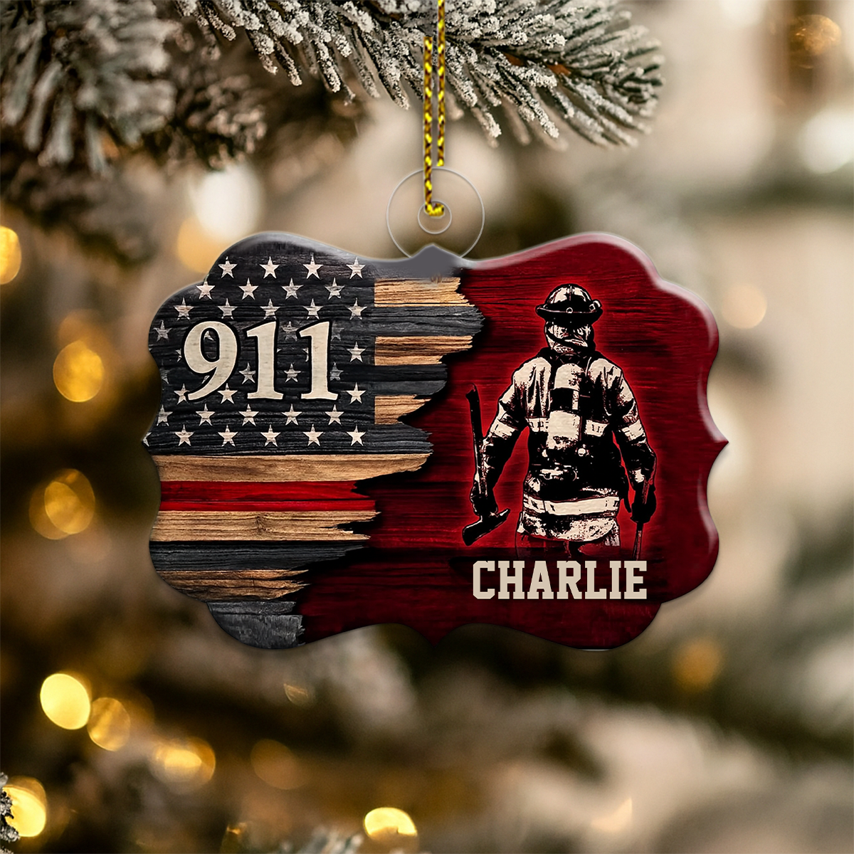 Custom Name 911 Hero Personalized Keepsake