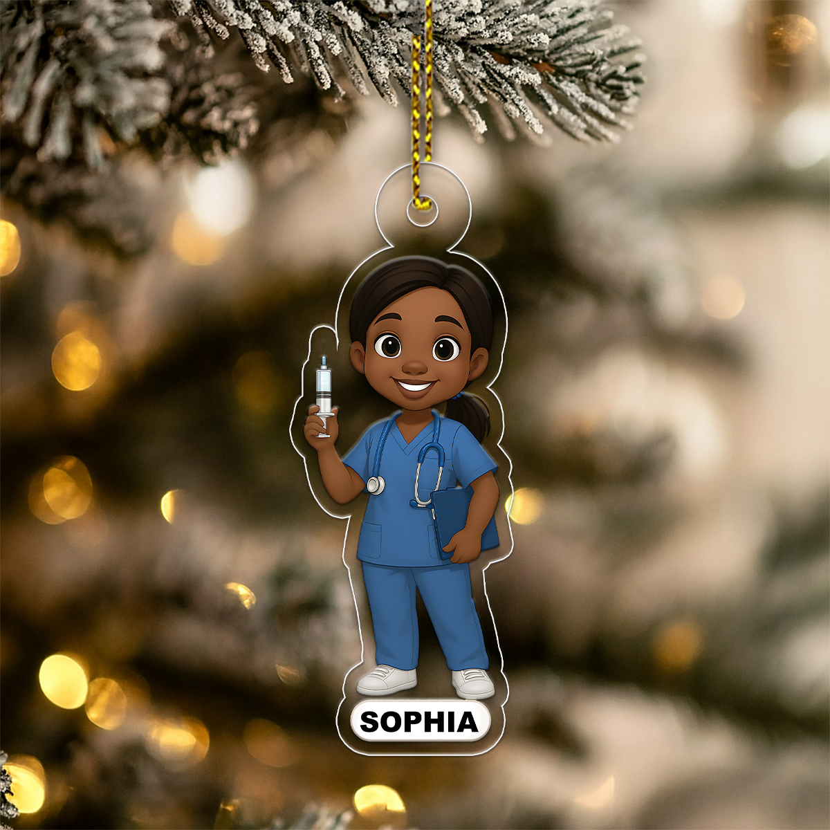 Personalized Photo Nurse Doctor Cartoon Design