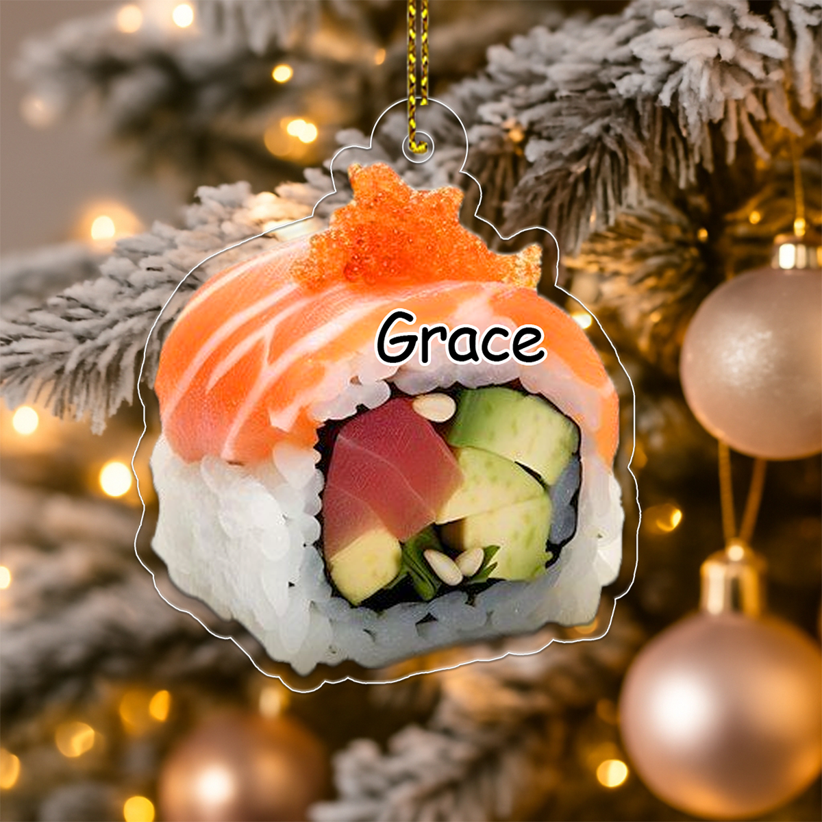 Custom Name Sushi Christmas 3