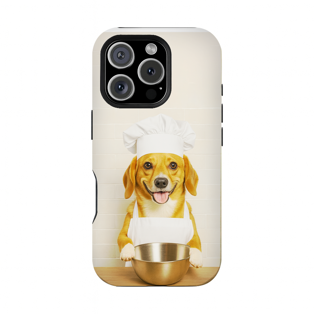 Custom Photo Dog Chef Phone Case Gift For Dog Lovers