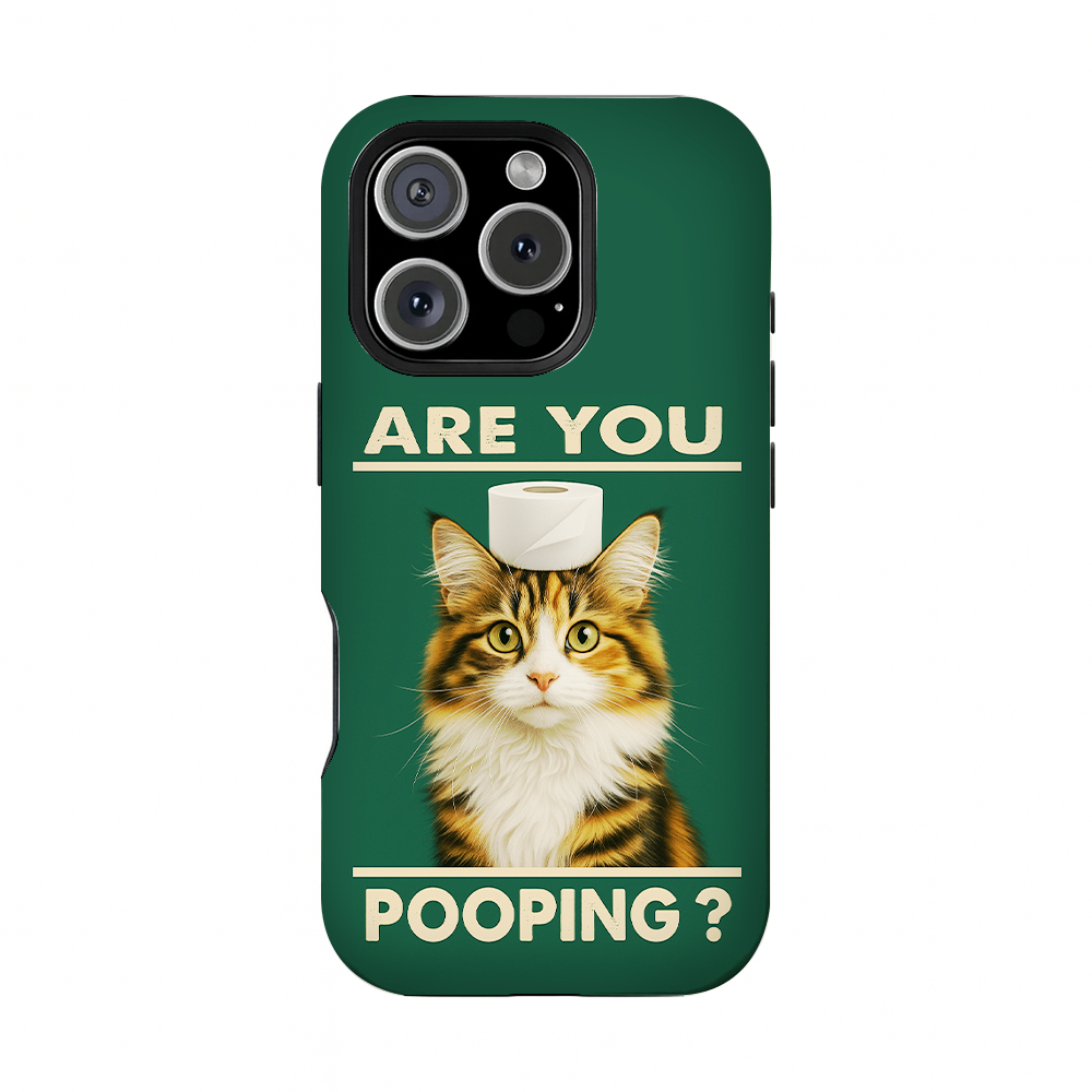 Custom Photo Funny Cat In Bathroom Phone Case