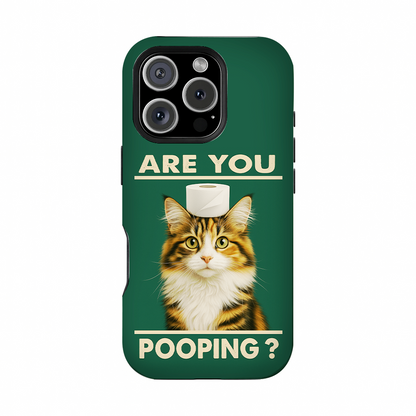 Custom Photo Funny Cat In Bathroom Phone Case