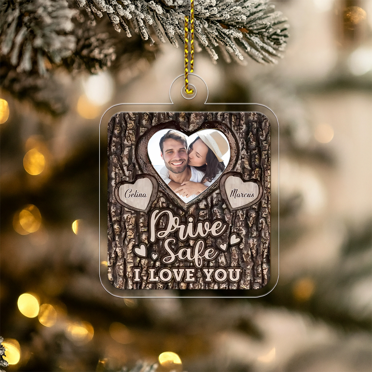 Custom Photo Couple Drive Safe