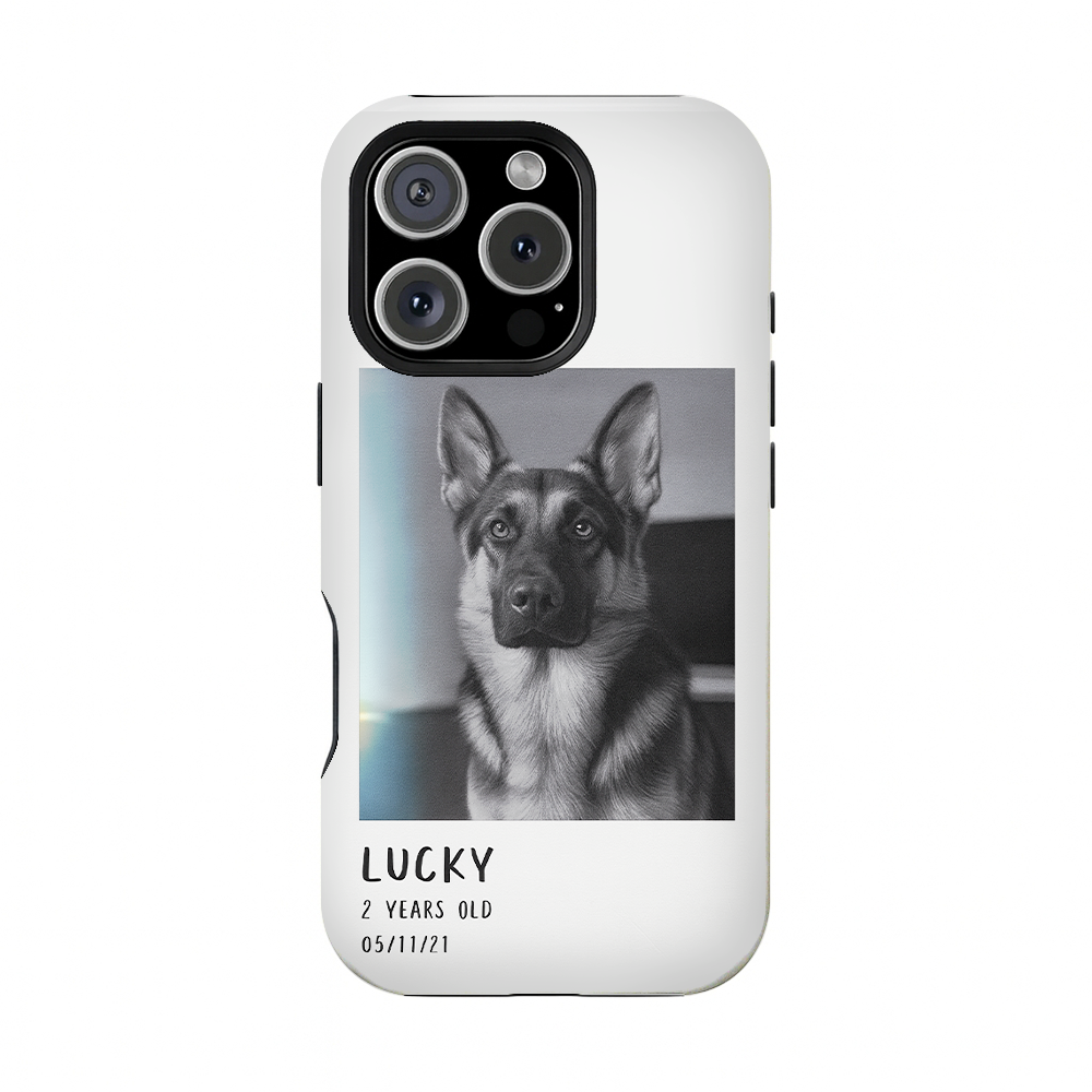 Custom Photo Polaroid Film Phone Case Gift For Dog Lovers