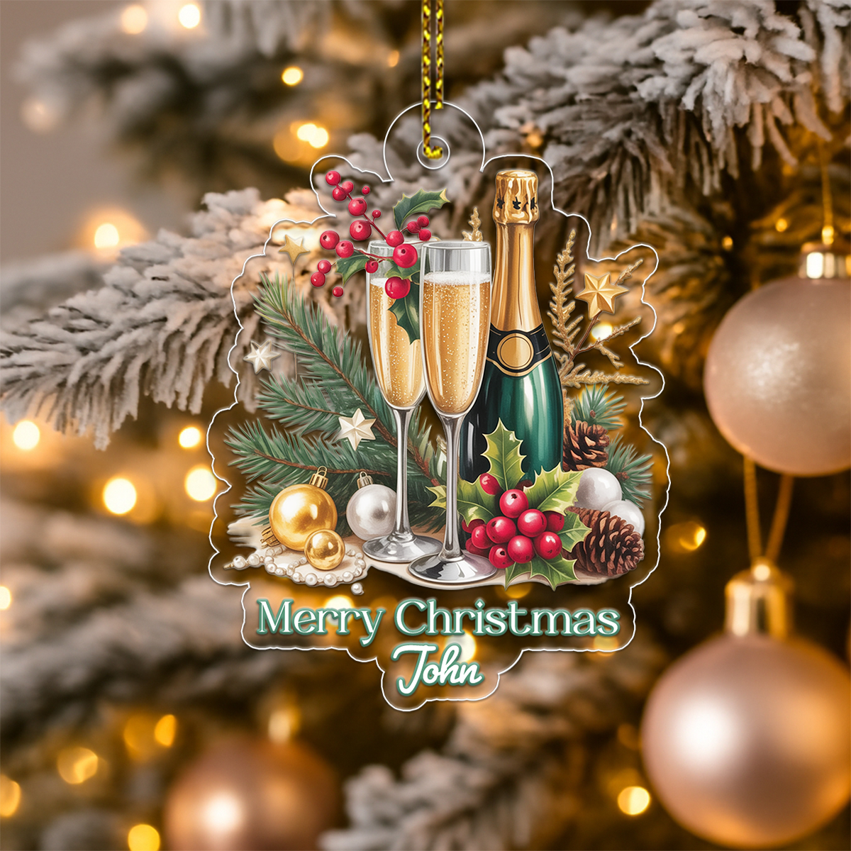 Custom Name Champagne Drink Lover