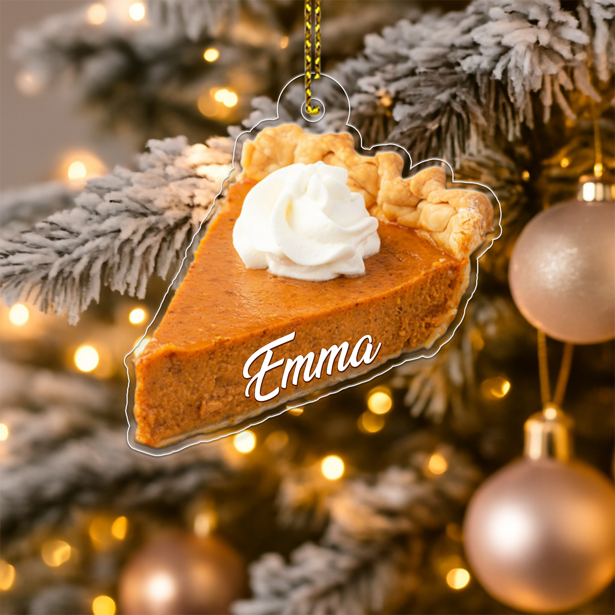 Pumpkin Pie Fall Gift Acrylic Ornament Christmas Gift