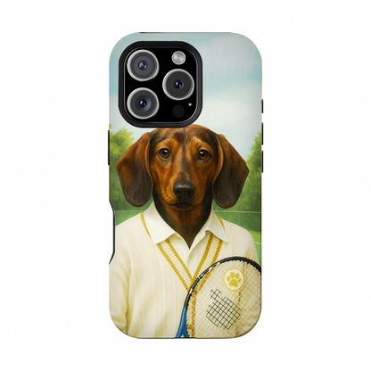 Custom Photo Tennis Player Dog Phone Case