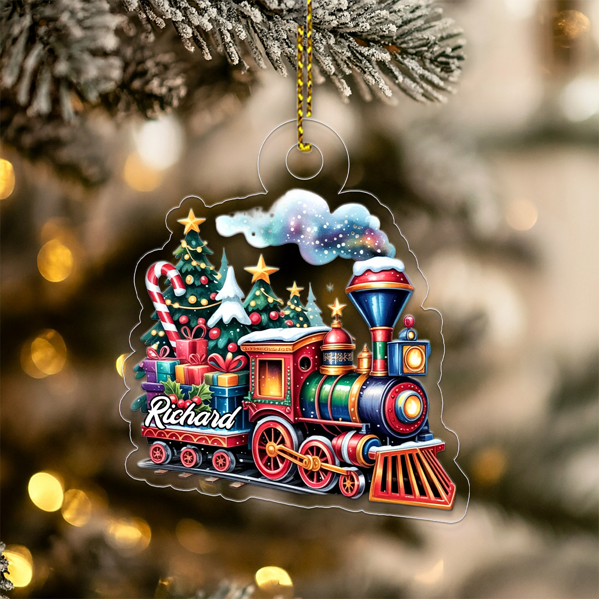 Custom Name Train Christmas