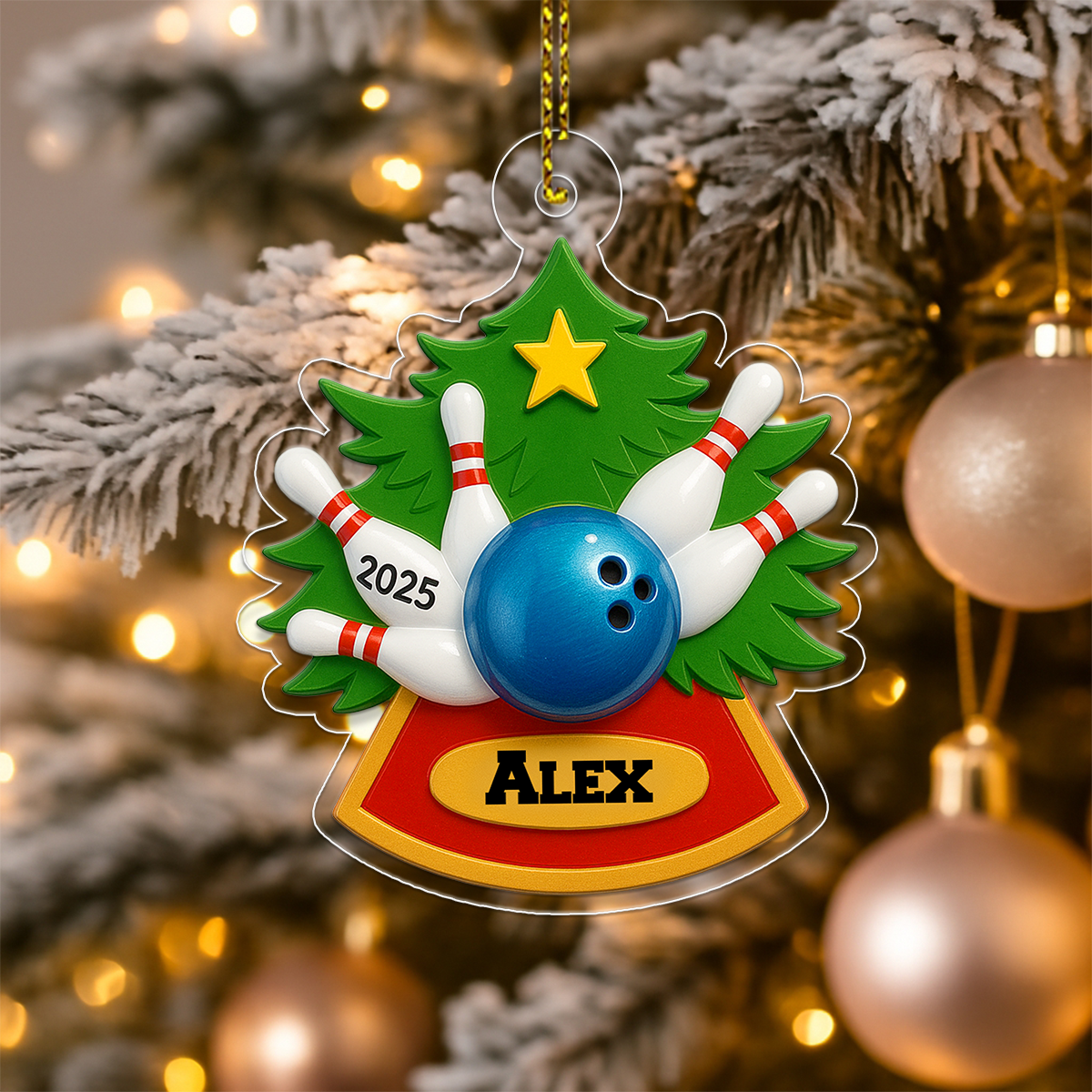 Custom Name Bowling Christmas 2025