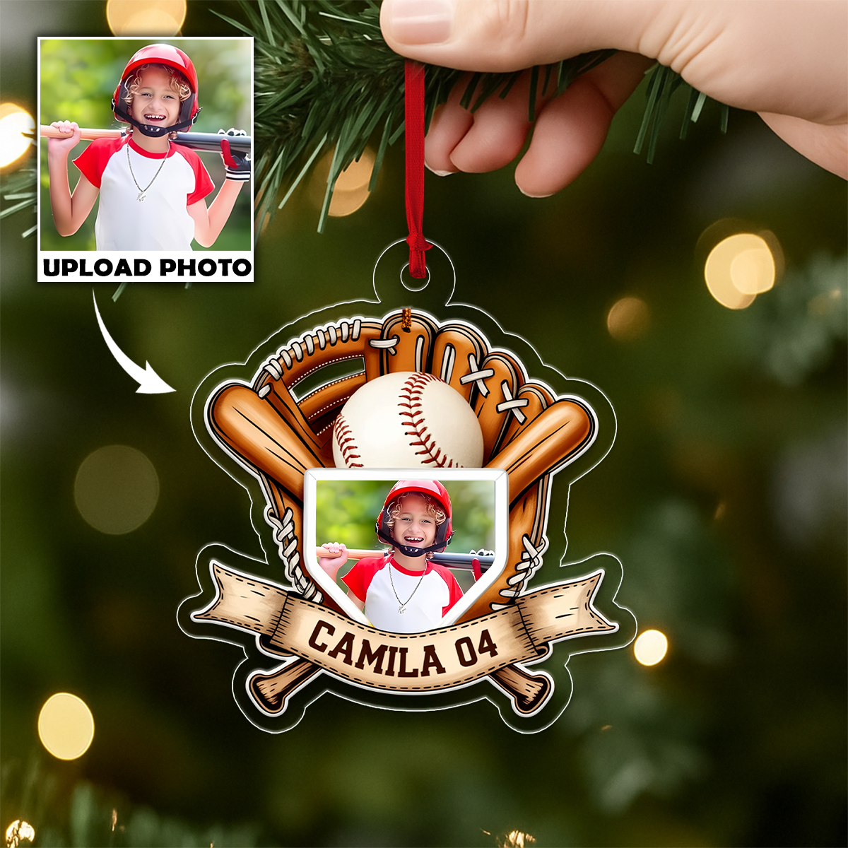 Custom Photo Baseball Player