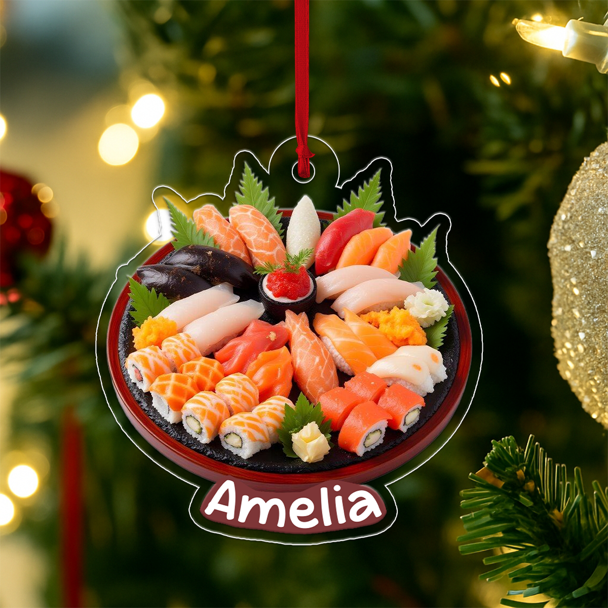 Sushi Set Christmas Japanese Food