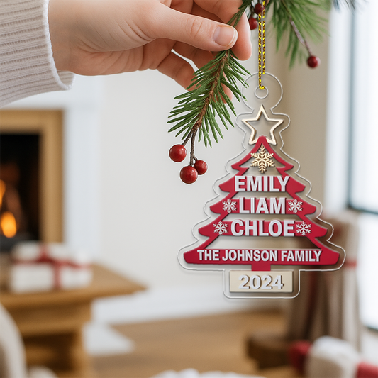 Personalized Family Acrylic Ornament