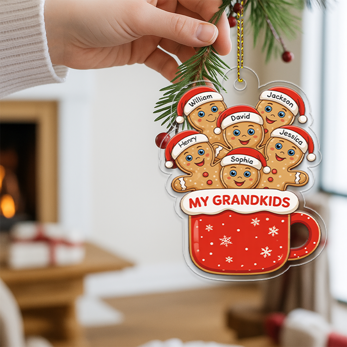 Personalized Ginger Bread Christmas Ornament2