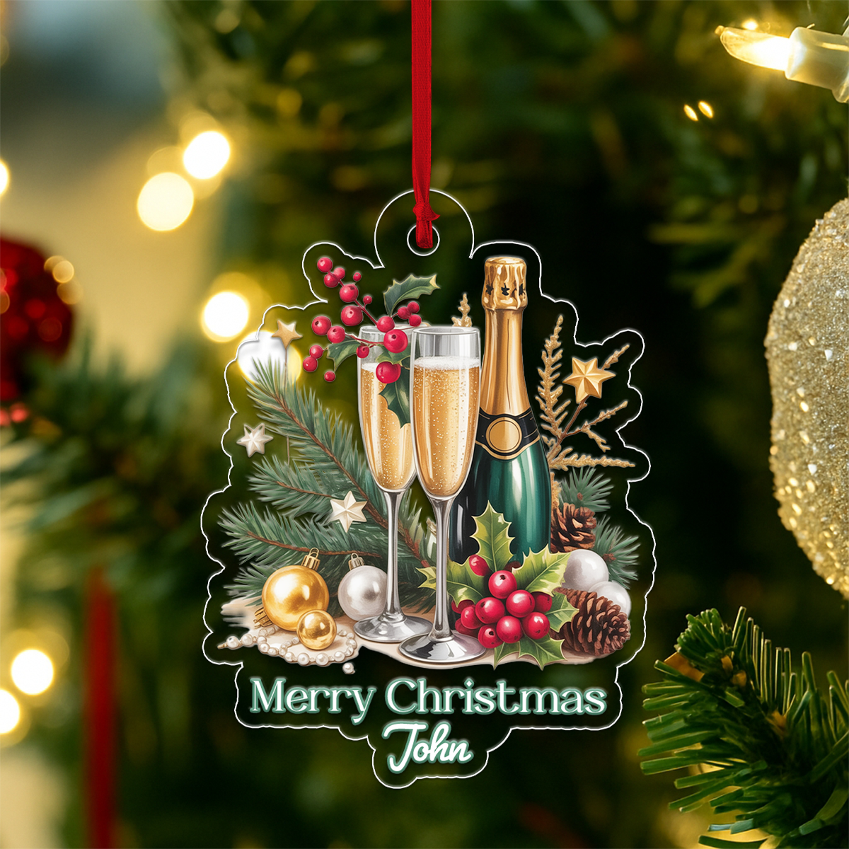 Custom Name Champagne Drink Lover