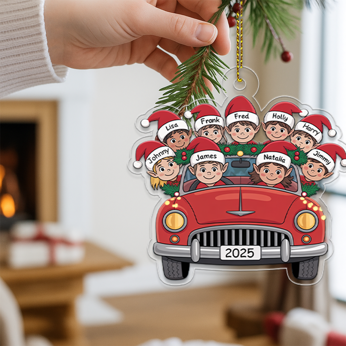 Personalized Custom Wood Ornament - Gift For Car Lovers2