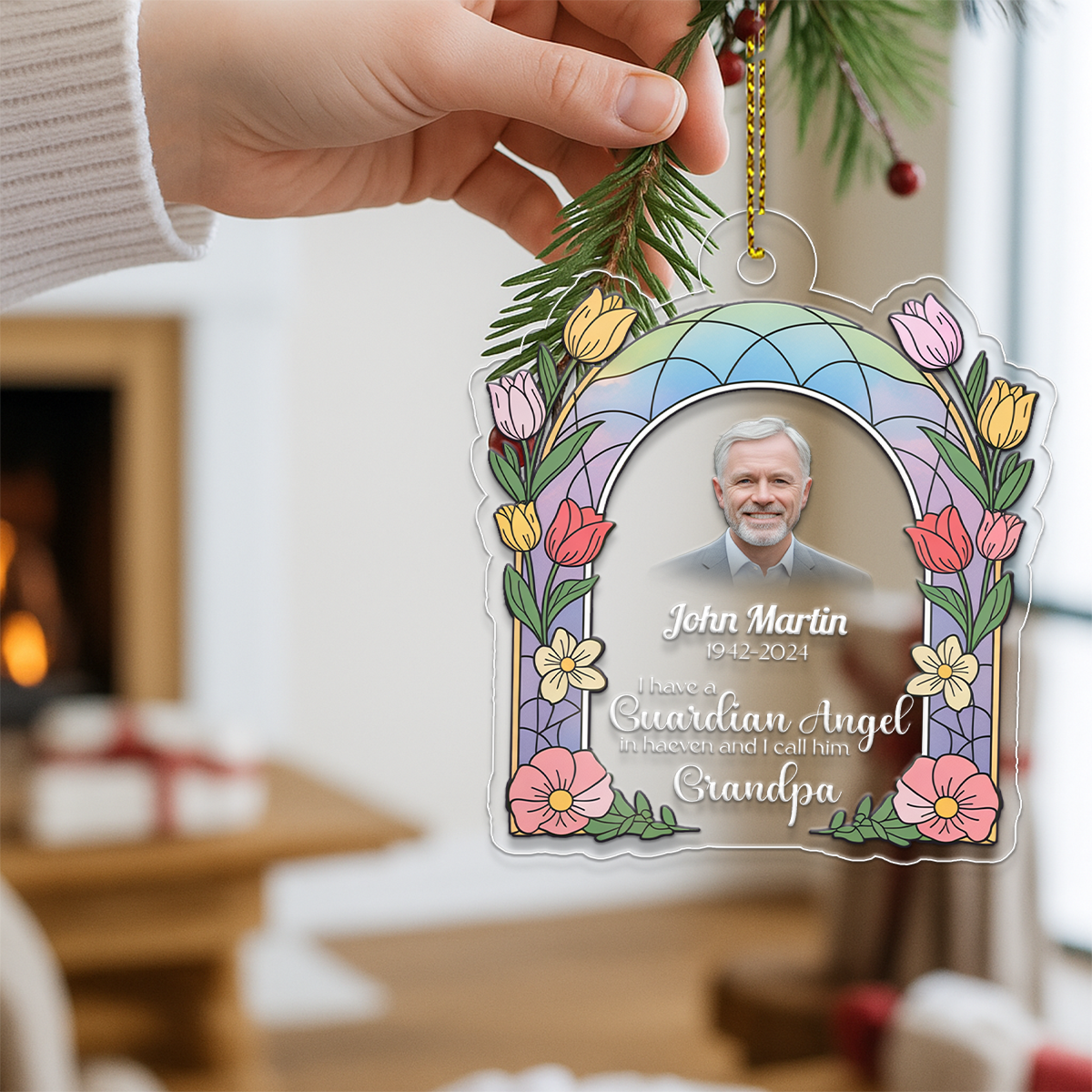 Custom Photo Memorial I Have A Guardian Angel In Heaven Mom Dad