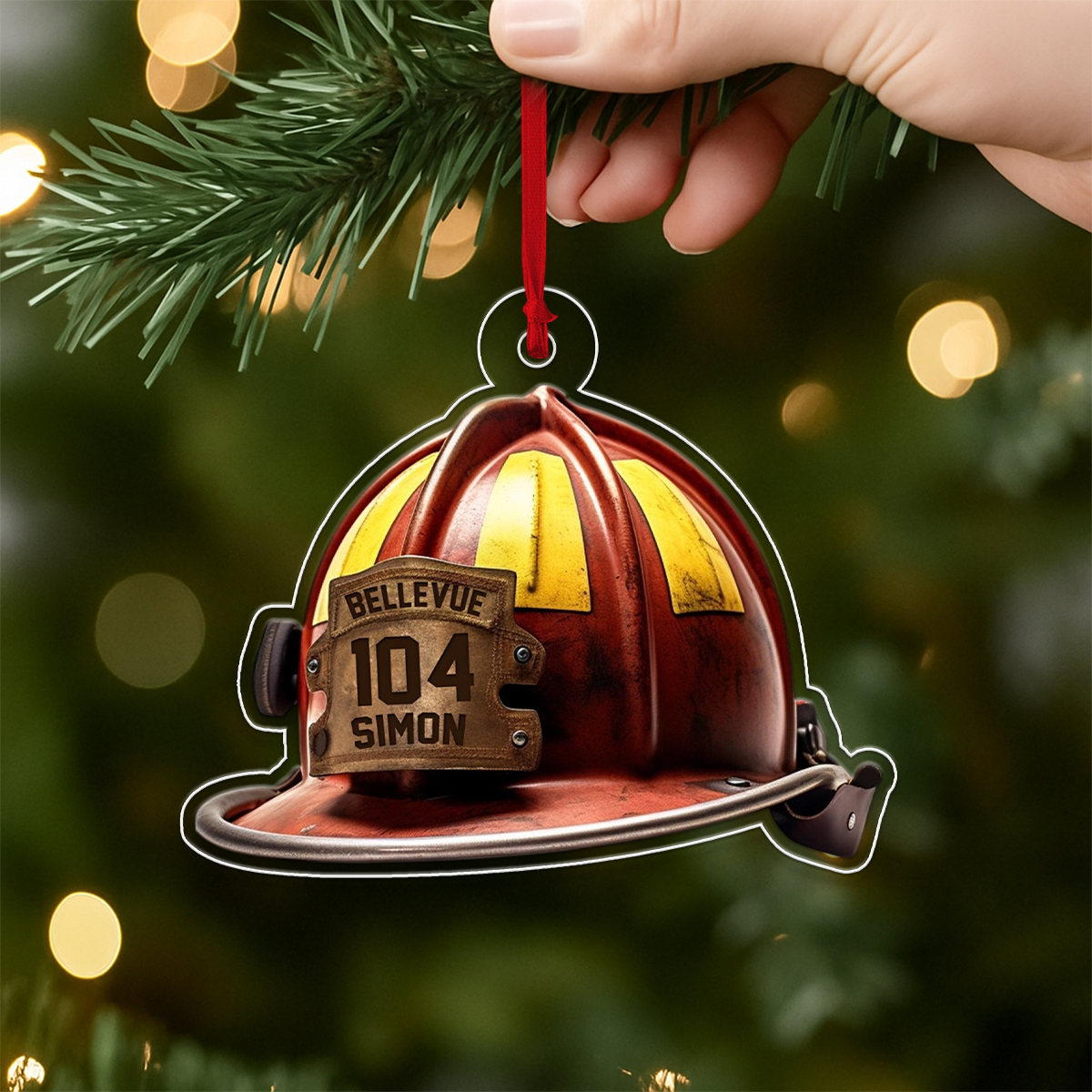 Custom Name Fireman's Helmet