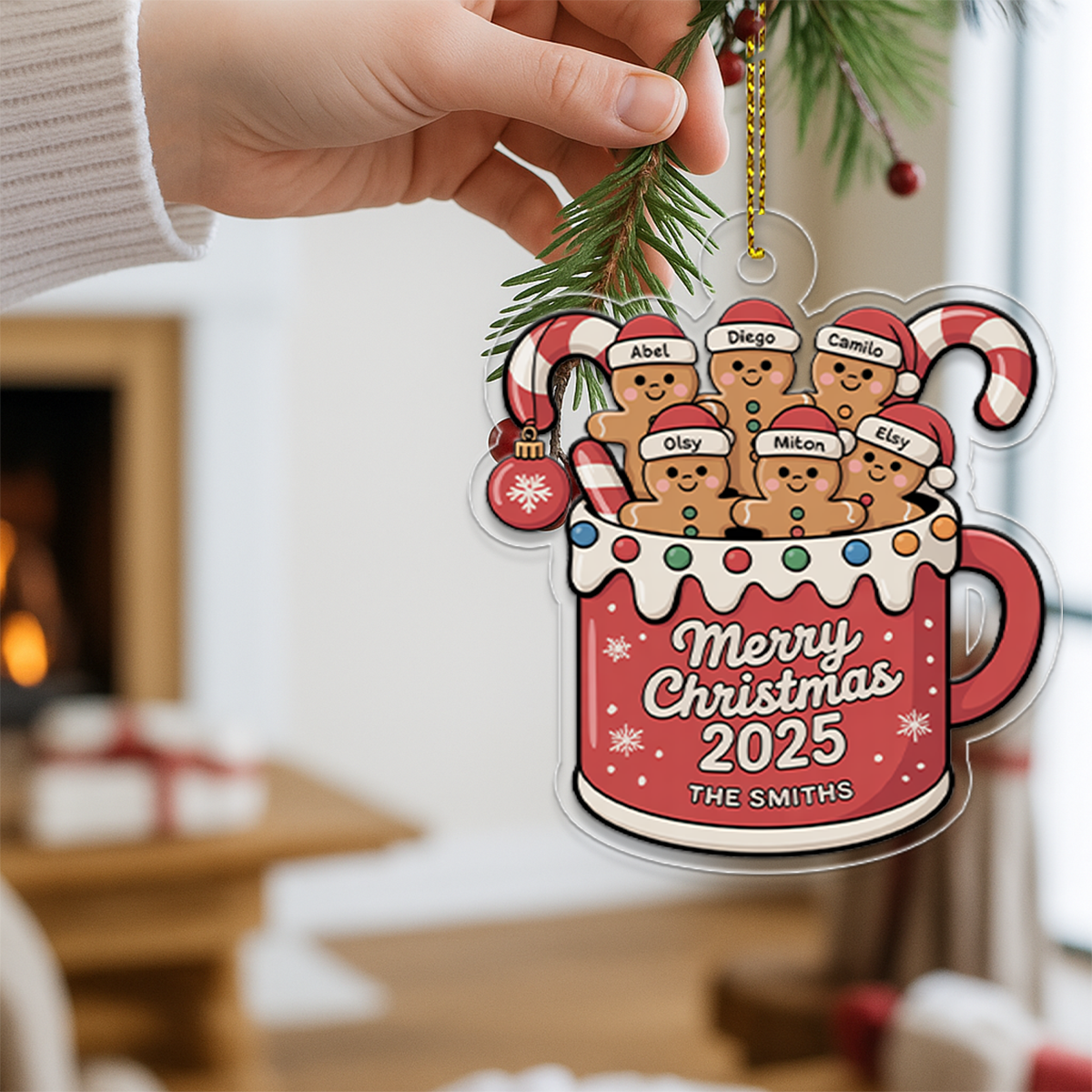 Personalized Ginger Bread Christmas Ornament
