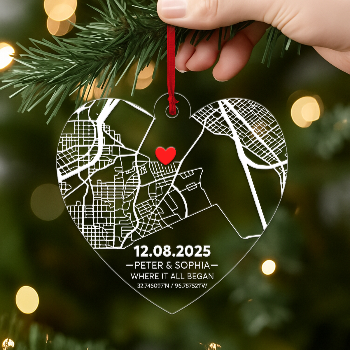 Custom Couple City Map