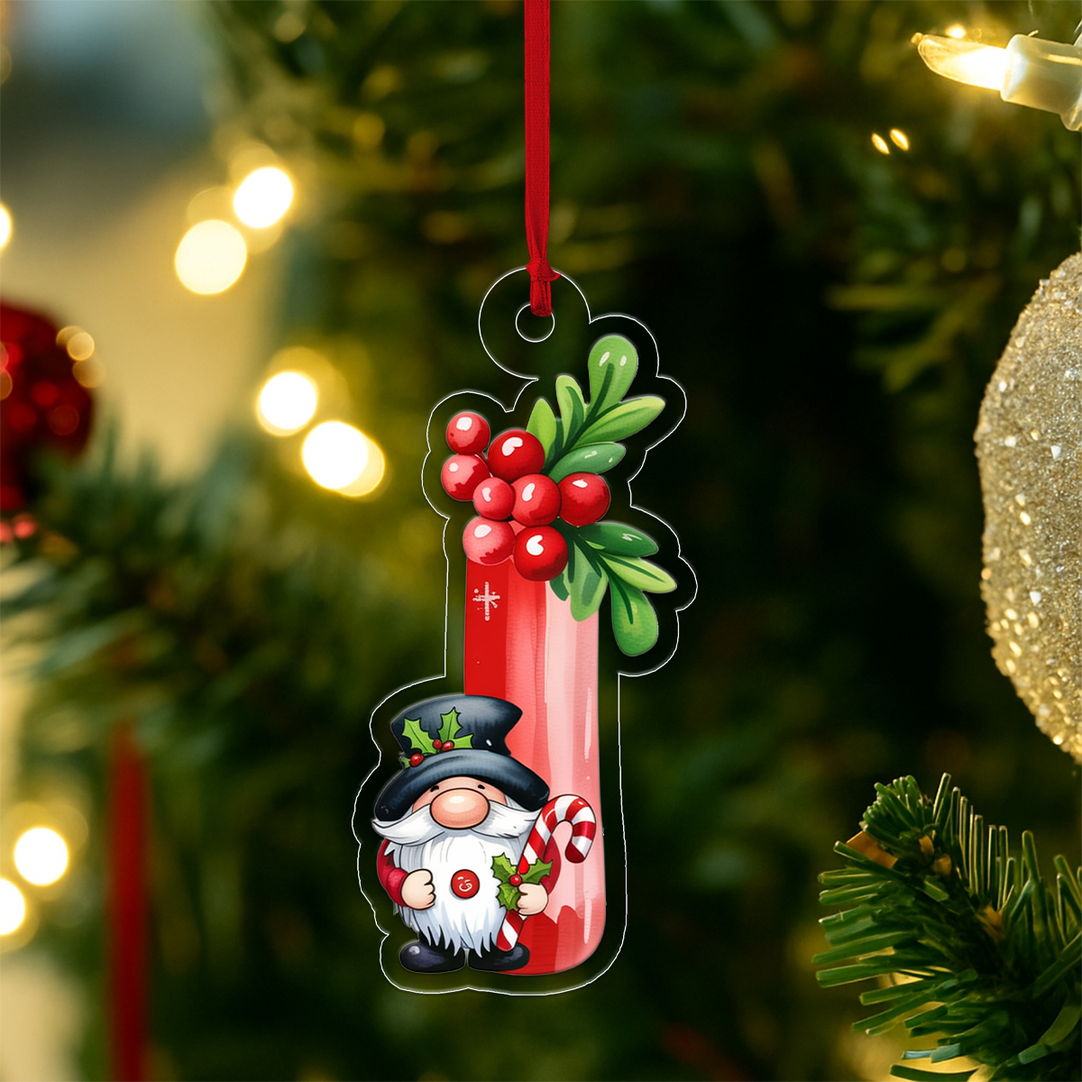 Letter I Acrylic Ornament Acrylic Ornament Christmas Gift