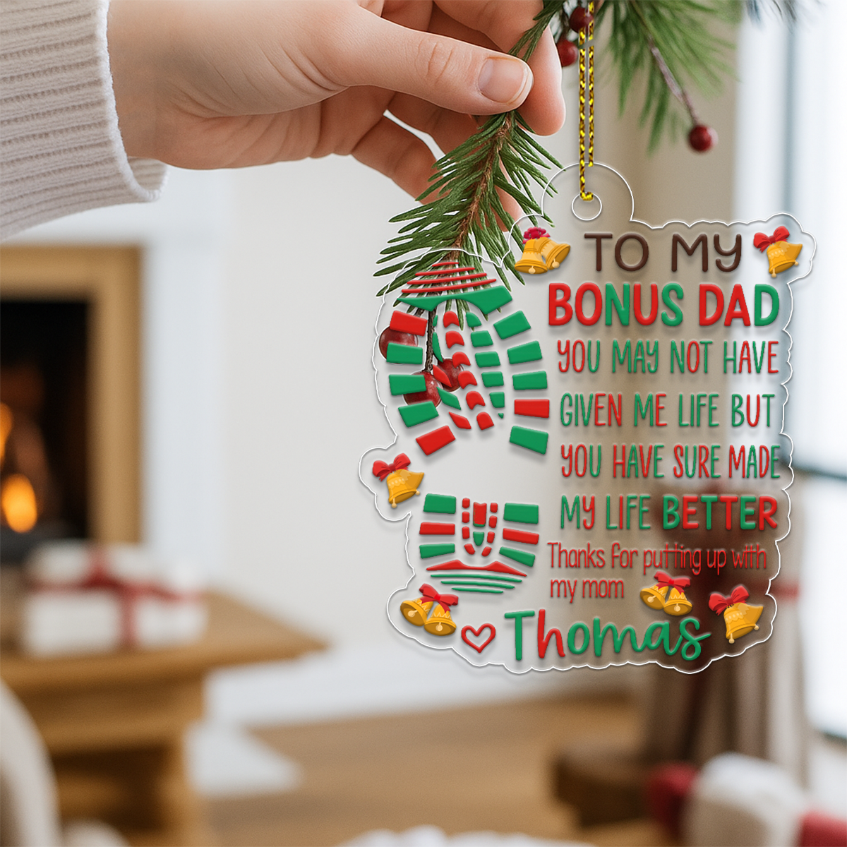 Custom Name To My Bonus Dad