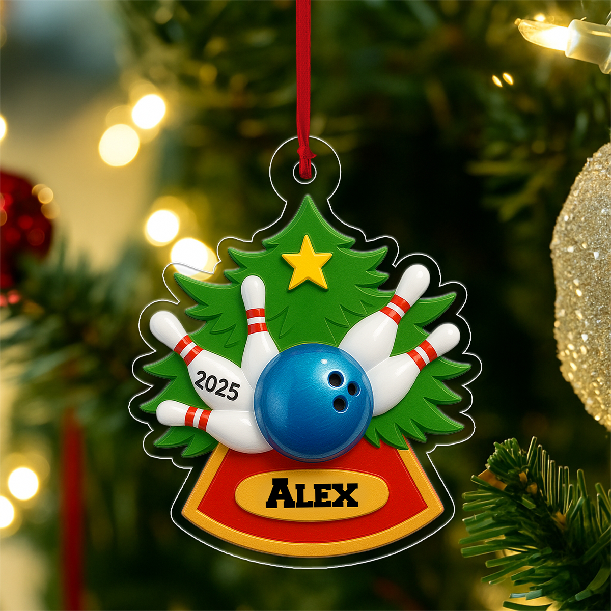 Custom Name Bowling Christmas 2025