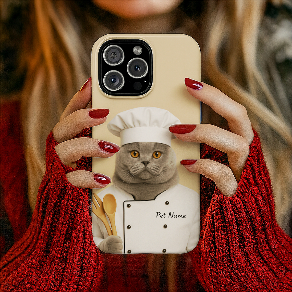 Custom Photo Cat Chef For Cat Lover