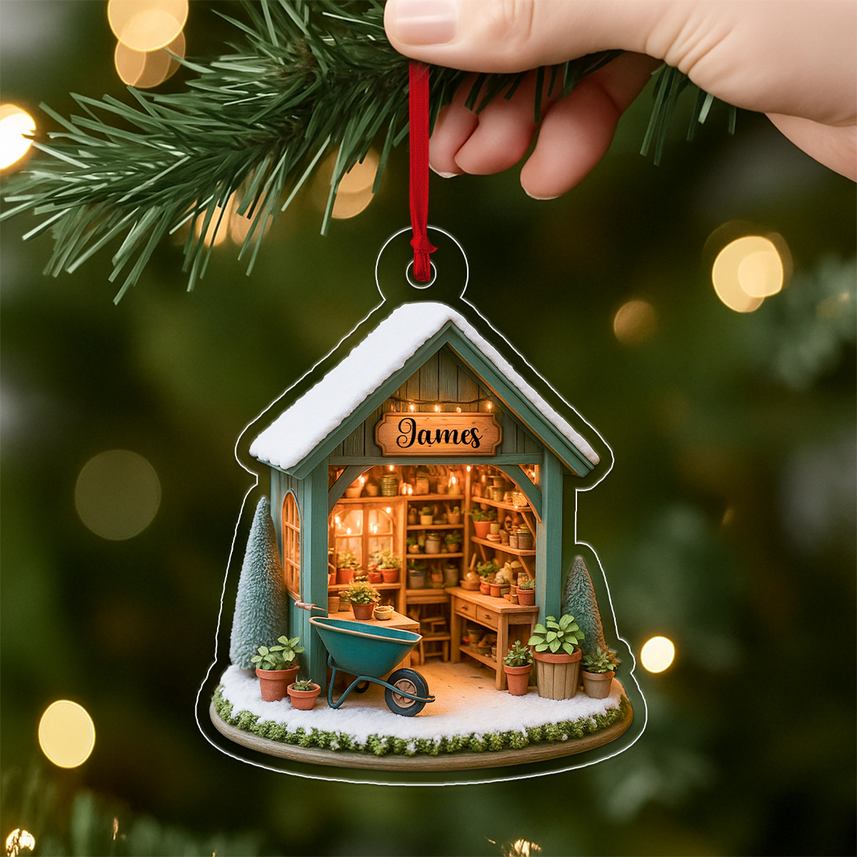 Custom Name Gadener Christmas