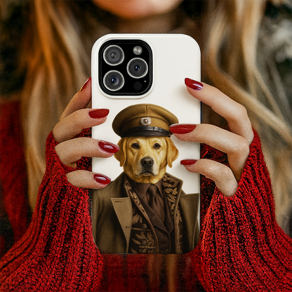 Custom Photo Captain Dog Phone Case