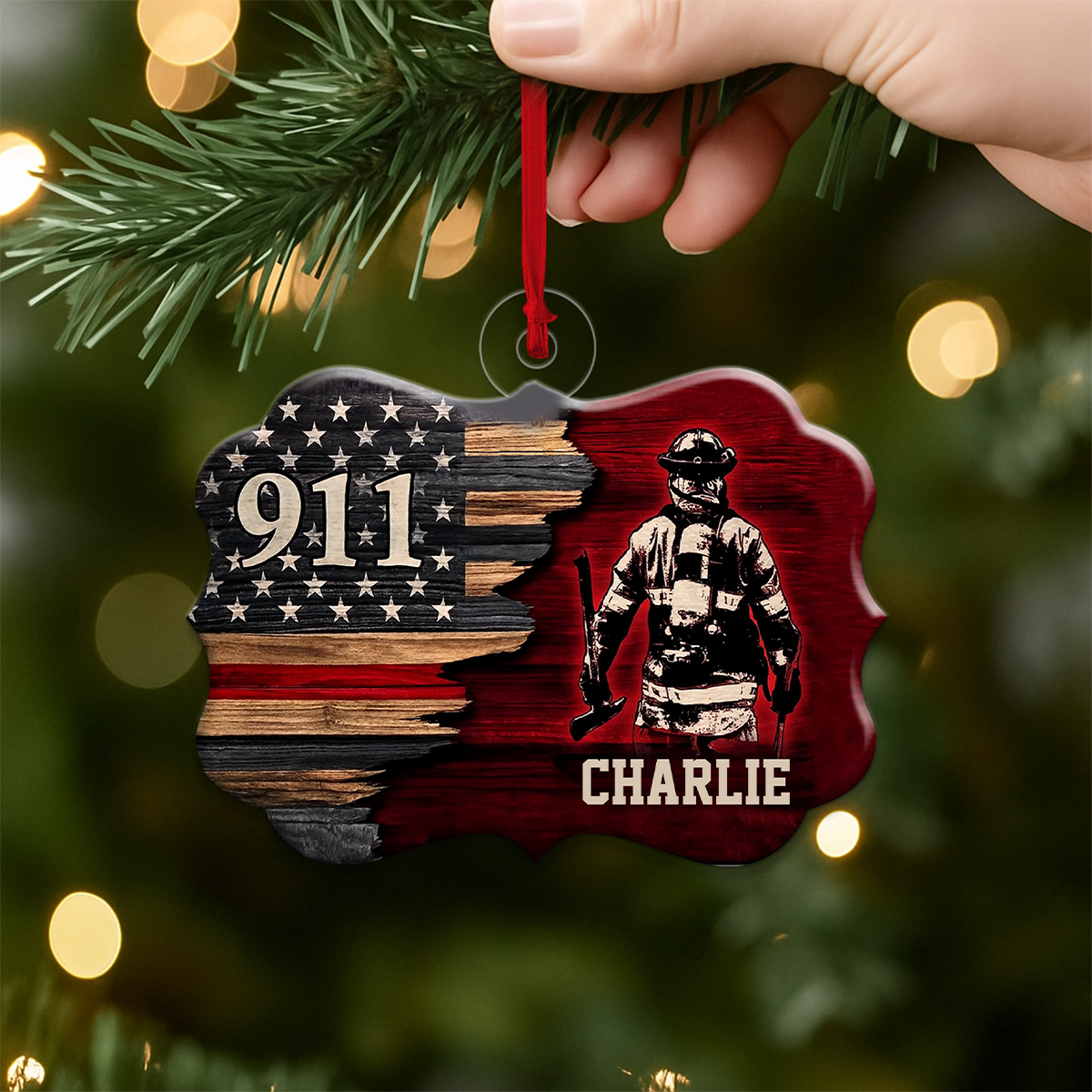 Custom Name 911 Hero Personalized Keepsake