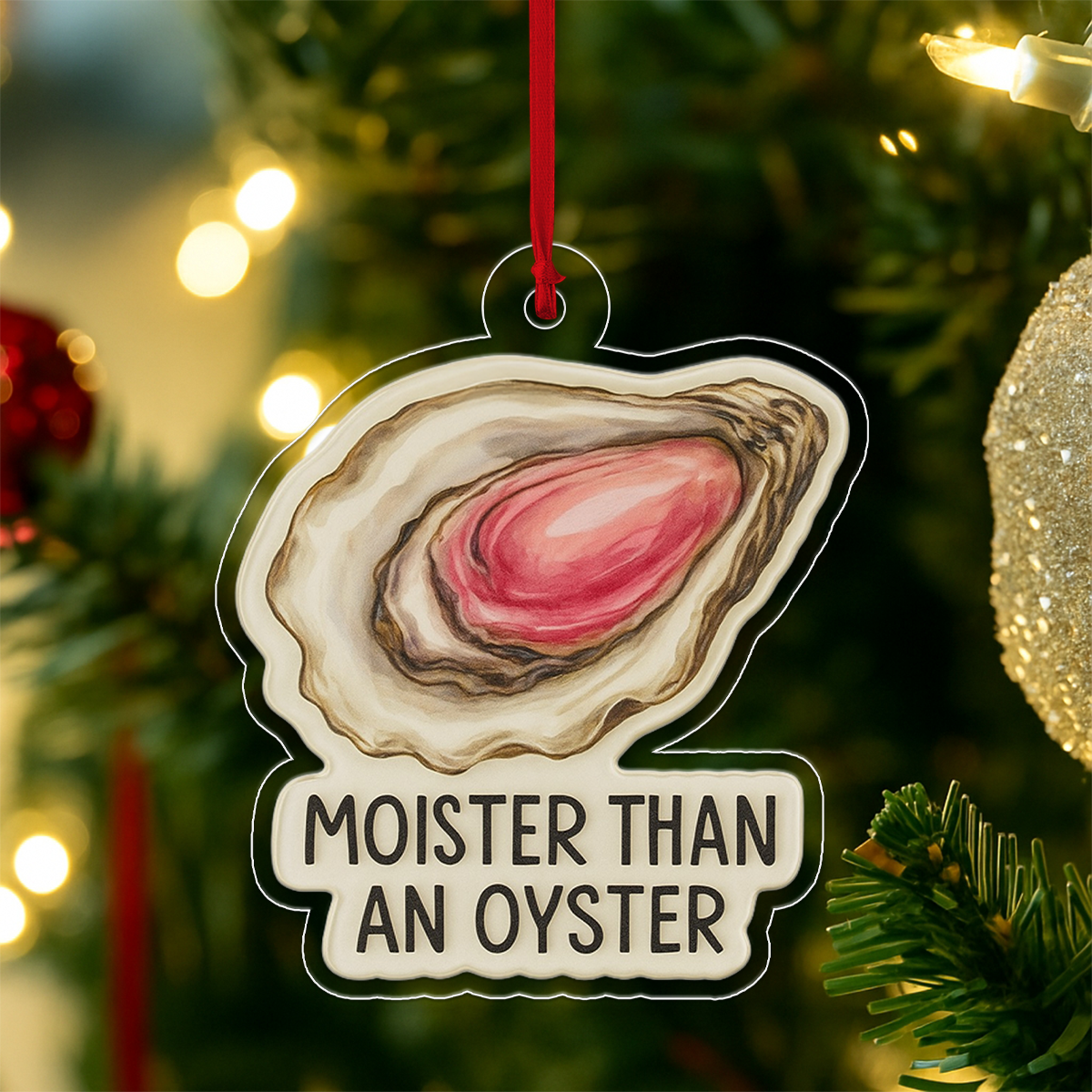Personalized Moister Oyster Ornament