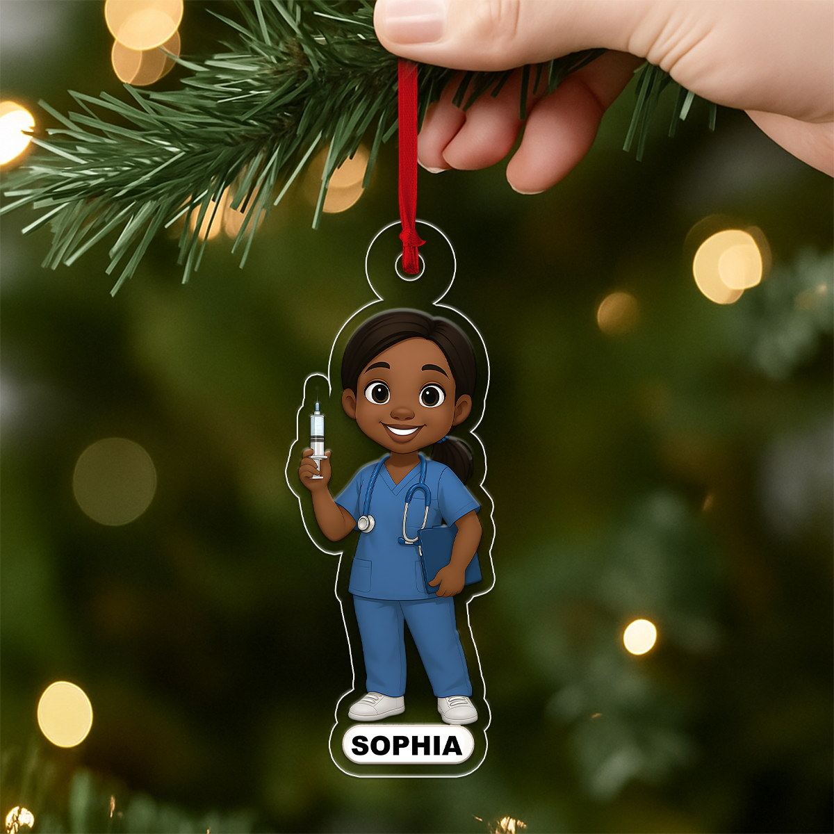 Personalized Photo Nurse Doctor Cartoon Design