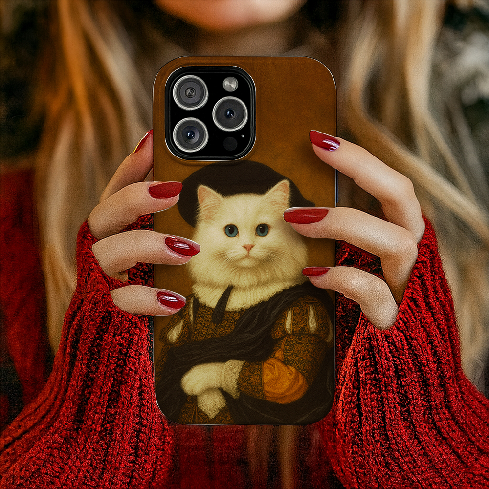 Custom Photo Royal Cat Phone Case Cat Lover Gifts