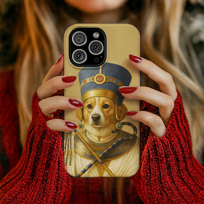 Custom Photo Egyptian Queen Dog Phone Case Gift For Dog Lover