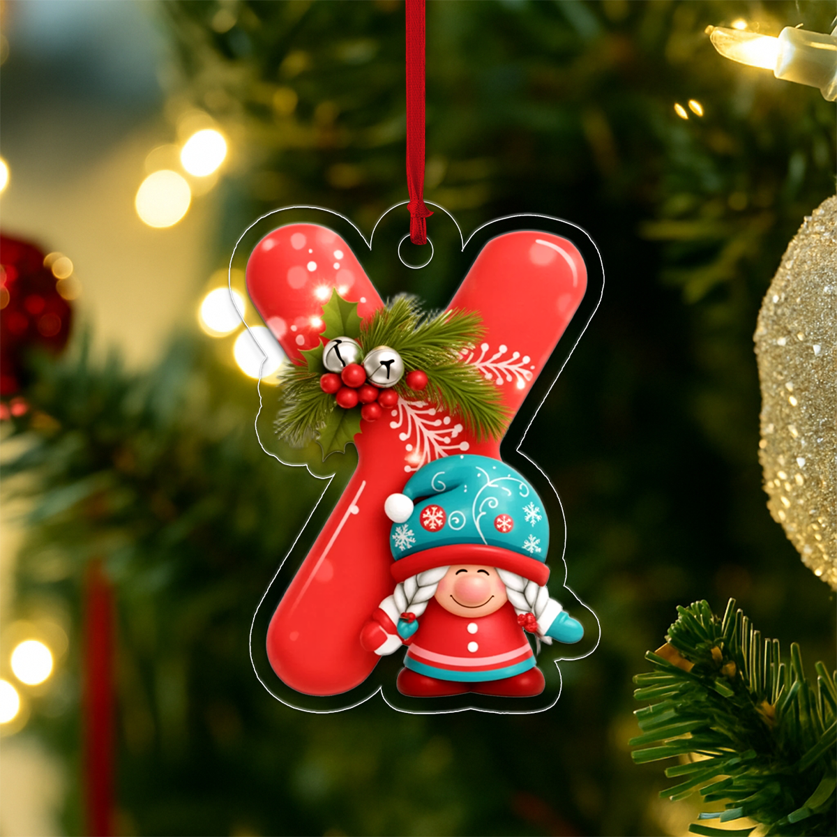 Christmas Initial Letter Y Ornament Acrylic Ornament Christmas Gift