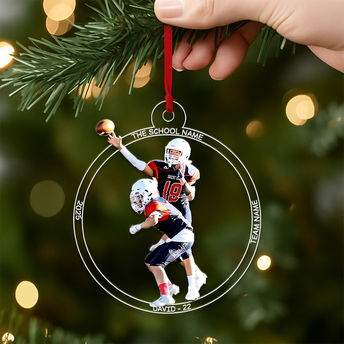 Custom Photo Football Player For Team