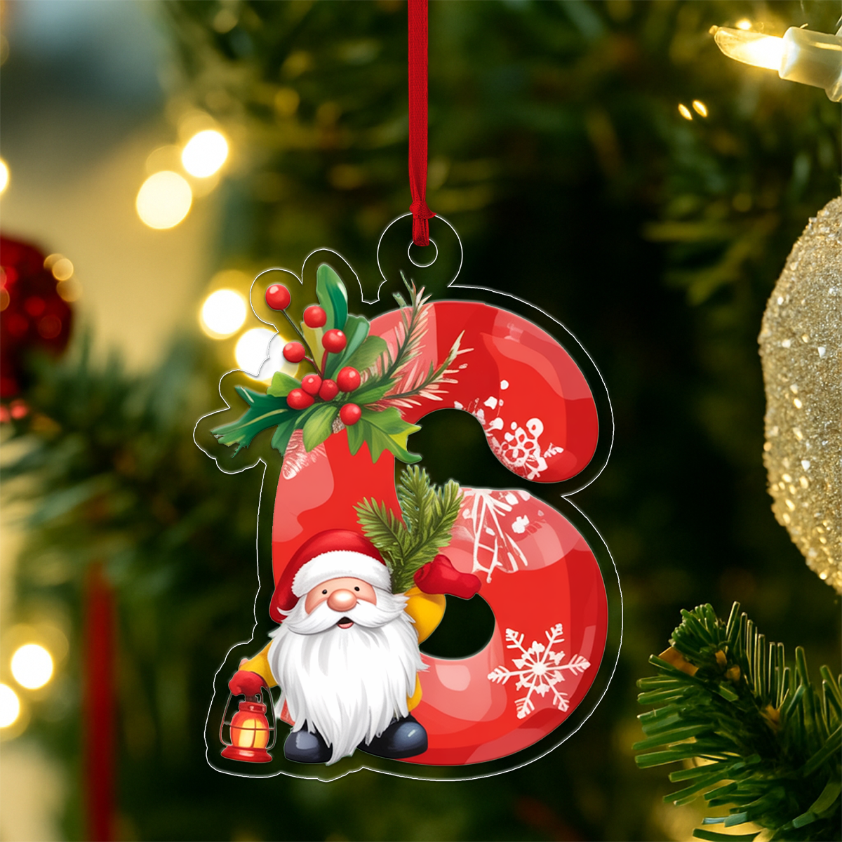 Letter G Acrylic Ornament 1 Acrylic Ornament Christmas Gift