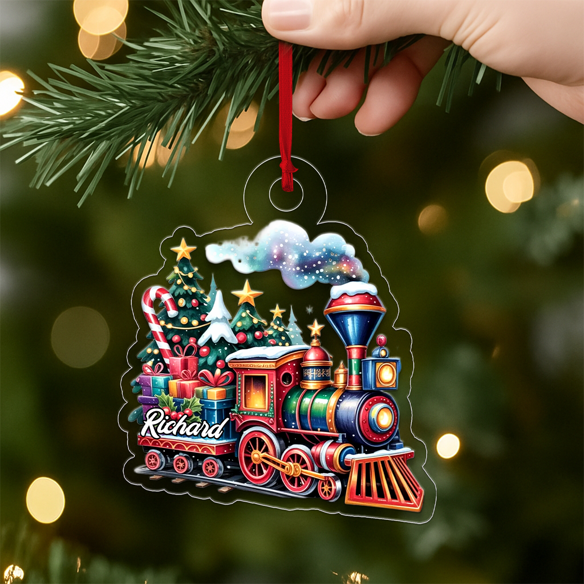 Custom Name Train Christmas