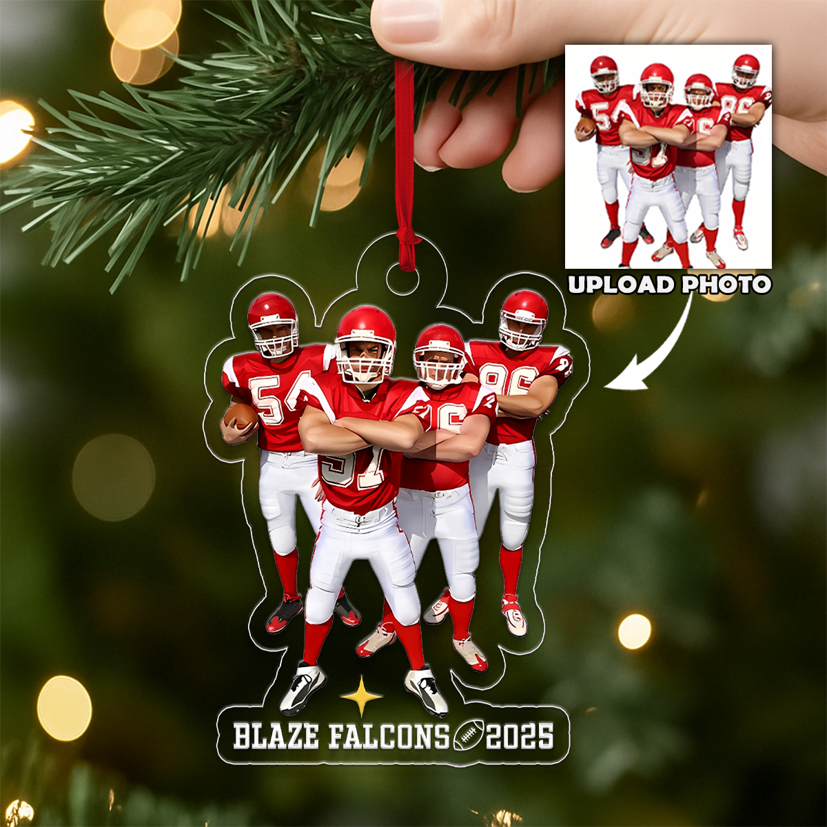 Custom Photo Football Team For Sport Gift