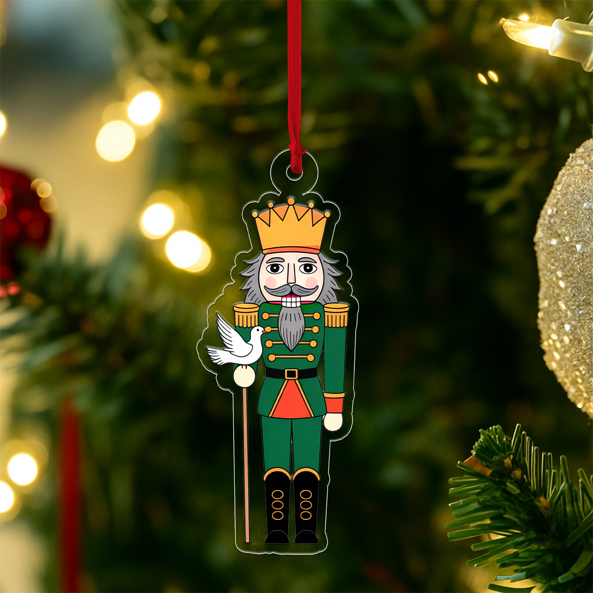 Nutcracker Bird Acrylic Ornament Christmas Gift