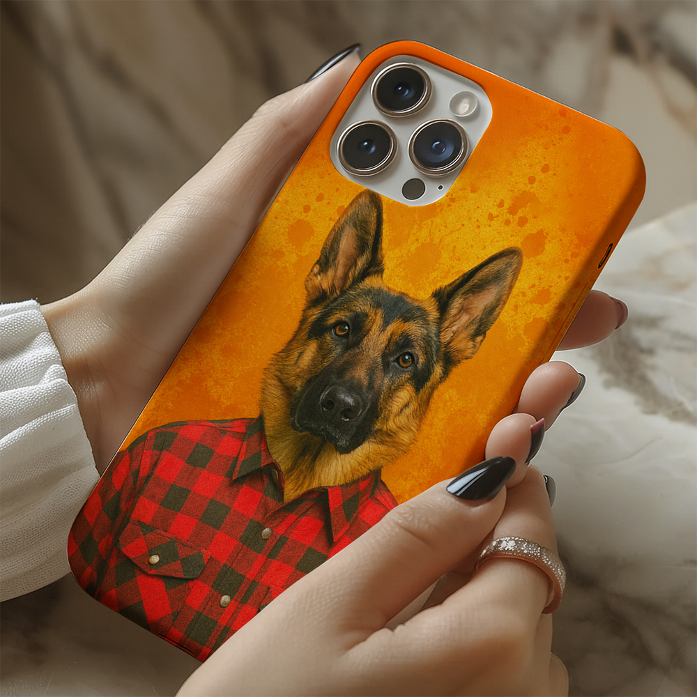 Custom Photo Dog In Red Shirt Phone Case Gift For Dog Lovers