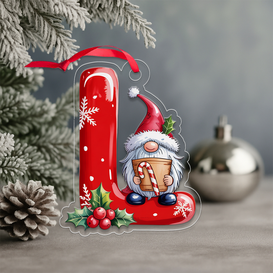 Letter L Acrylic Ornament Acrylic Ornament Christmas Gift
