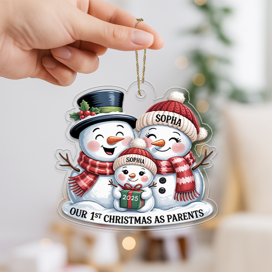 Our 1st Christmas As Parents Snowmen