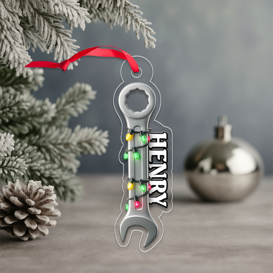 Custom Name Wrench Plumber Christmas For Handyman