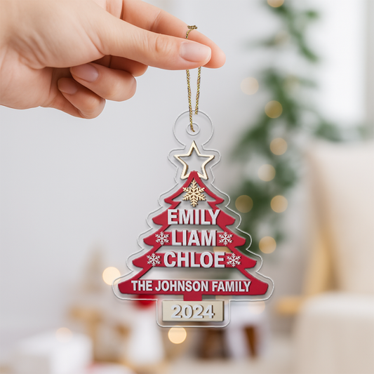 Personalized Family Acrylic Ornament